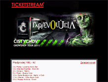 Tablet Screenshot of cistychovgrowshoptour.ticketstream.cz